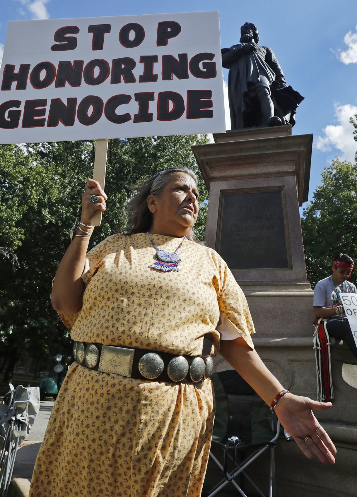 Debate continues over Columbus statue in Tower Grove Park